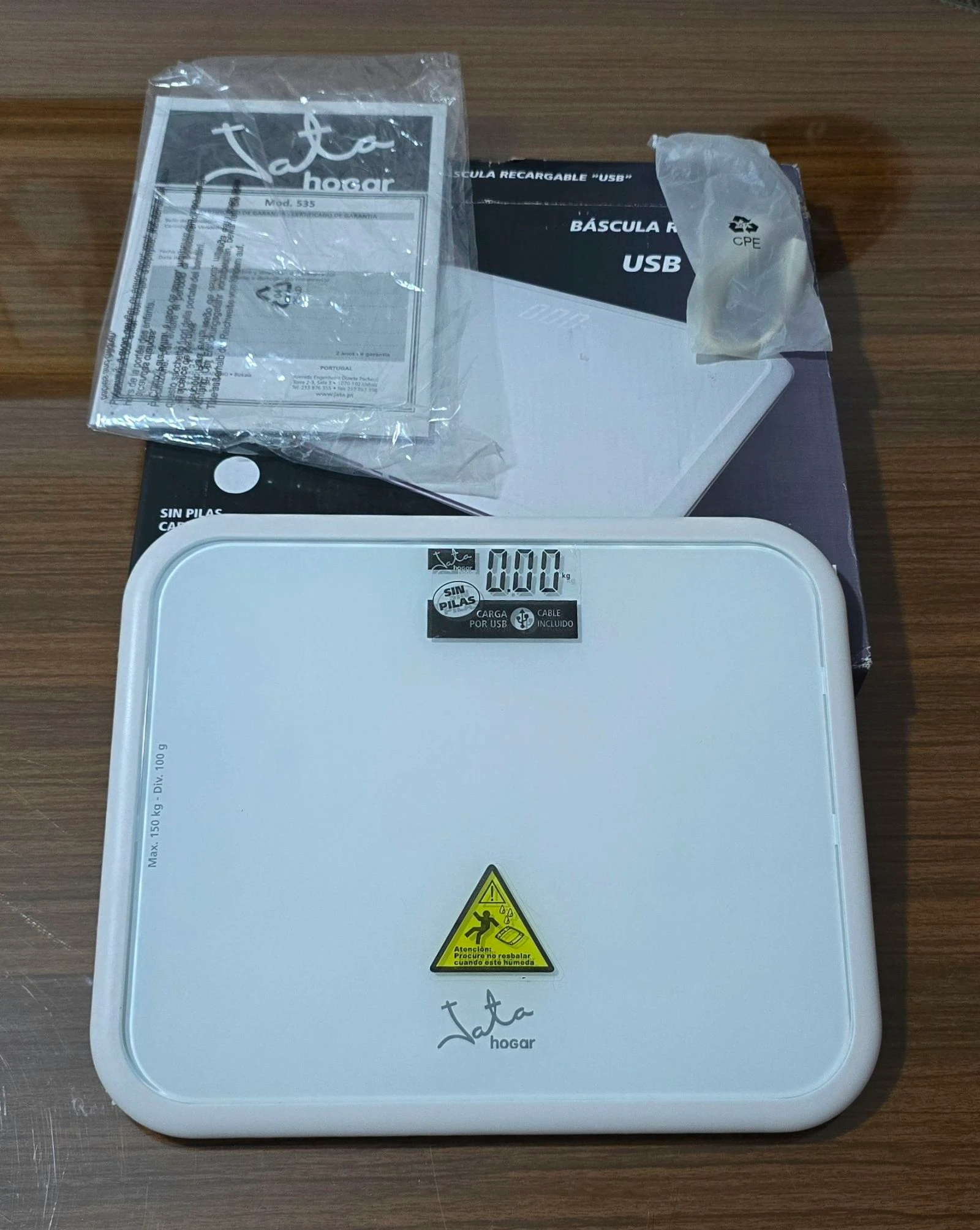 Digital bathroom scale, USB charging. Up to 150 kg – photo 2